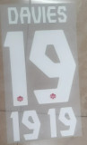 DAVIES #19 Canada Away Black Fans Soccer Jersey 2021-2023