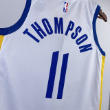 2023/24 Warriors THOMPSON #11 White NBA Jerseys