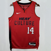 2025 Miami Heat HERRO #14 Red City Edition NBA Jerseys 热压
