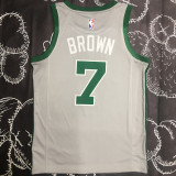 Celtics BROWN #7 Grey NBA Jerseys