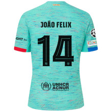 João Félix #14 BA 1:1 Third Blue Fans Soccer Jersey 2023/24 (UCL Font 欧冠字体)