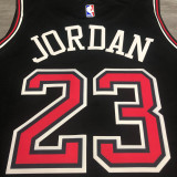 Bulls Jordan #23 Black NBA Jerseys Hot Pressed