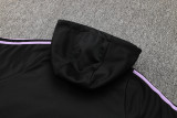 2025 Germany Black Hoody Zipper Jacket Tracksuit
