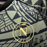 2023/24 Napoli Third Black Fans Jersey 带胸前金章