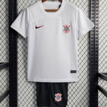 2023/24 Corinthians Home White Kids Soccer Jersey