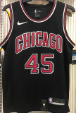 Bulls JDRDAN #45 Black NBA Jerseys Hot Pressed
