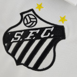1970 Santos Home White Retro Soccer Jersey