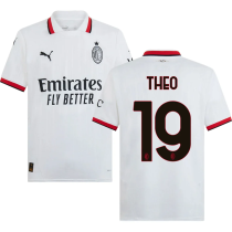 THEO #19 AC Milan Away White Fans Soccer Jersey 2024/25 意甲字体