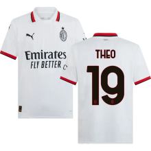 THEO #19 AC Milan Away White Fans Soccer Jersey 2024/25 意甲字体