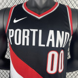 2023/24 Trail Blazerst HENDERSON #00 Black NBA Jerseys