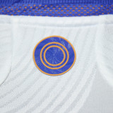 2021/22 RM Home White Player Version Long Sleeve Soccer Jersey