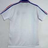 1994 France Away White Retro Soccer Jersey