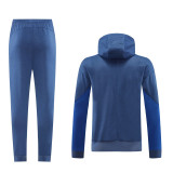 2025 In Milan Light Blue Hoody Zipper Jacket Windbreaker