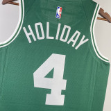 2023/24 Celtics HOLIDAY #4 Green NBA Jerseys