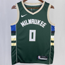 2023/24 Bucks LILLARD #0 Green NBA Jerseys