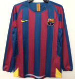 2005/06 RONALDINHO #10 BA Home Long Sleeve Retro Jersey(Have Pacth League Edition Signed联赛版有签名有章）★★