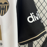 2024/25 Valencia Home White Fans Soccer Jersey