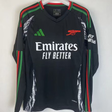 2024/25 ARS Away Black Long Sleeve Fans Soccer Jersey