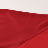 2024 AD~ Red Kids Sweater Tracksuit