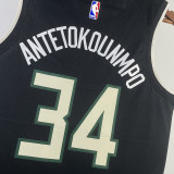 2023/24 Bucks ANTETOKOUNMPOL #34 Black NBA Jerseys