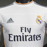 2013/14 RM White Home Retro Player Version Soccer Jersey 球员版