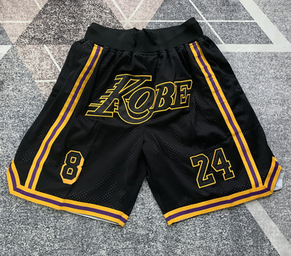 Lakers Black Four Bags NBA Pants