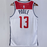 2023/24 Wizards POOLE #13 White Home NBA Jerseys