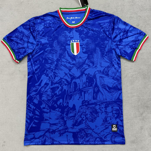 2025 Italy Blue Special Edition Fans Soccer Jersey
