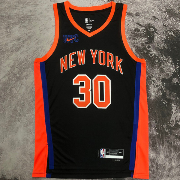 2023 NY Knicks RANODLE #30 Black City Edition NBA Jerseys