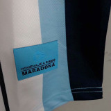 Maradona #10 Argentina Home Retro Soccer Jersey 2001有名有号 ★★