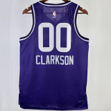 2023/24 Jazz CLARKSON #00 Purple City Edition NBA Jerseys