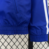 2024 France Blue White Reversible Windbreaker 双面