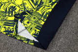 2025 Man City Fluorescent Green Kids Sweater Tracksuit 喷墨