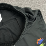 2025 NK Black Embroidered Multicolor Logo Casual Short Pants CN02黑