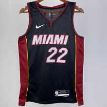 2023/24 Miami Heat BUTLER #22 Black NBA Jerseys 热压