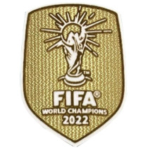 植绒 (Flocking) FIFA WORLD CHAMPIONS 2022 Flocking Patch 2022 植绒 世界杯金杯 (You can buy it alone OR tell us which jersey to print it on. )