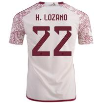 H. LOZANO #22 Mexico 1:1 Quality Away Fans Soccer Jersey