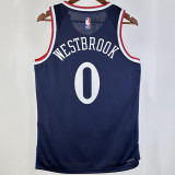 2024/25 Clippers WESTBROOK #0 Sapphire Blue NBA Jerseys