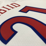 76ers EMBIID #21 City Edition White NBA Jerseys