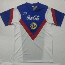 1988 Club America Away White Retro Soccer Jersey