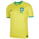 NEYMAR JR #10 Brazil Home 1:1 Yellow Fans Jersey 2022/23