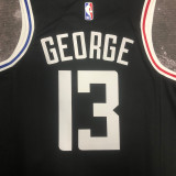 Clippers GEORGE #13 Black City Edition NBA Jerseys