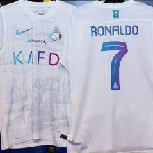 RONALDO #7 Al Al Nassr Third White Fans Soccer Jersey 2023/24