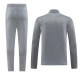 2024/25 Puma~ Grey Hoody Zipper Jacket Tracksuit