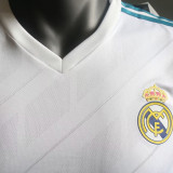 2017/18 RM Home White Retro Player Version Soccer Jersey 球员版带胸前章