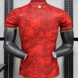 2025 Portugal Special Edition Red Player Version Soccer Jersey