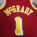 2004/05 Rockets MCGRADY #21 Retro Red NBA Jerseys热压