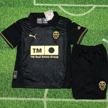 2024/25 Valencia Away Black Kids Soccer Jersey