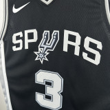 2023/24 Spurs PAUL #3 Black NBA Jerseys