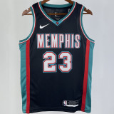 Grizzlies ROSE #23 Black Retro NBA Jerseys
